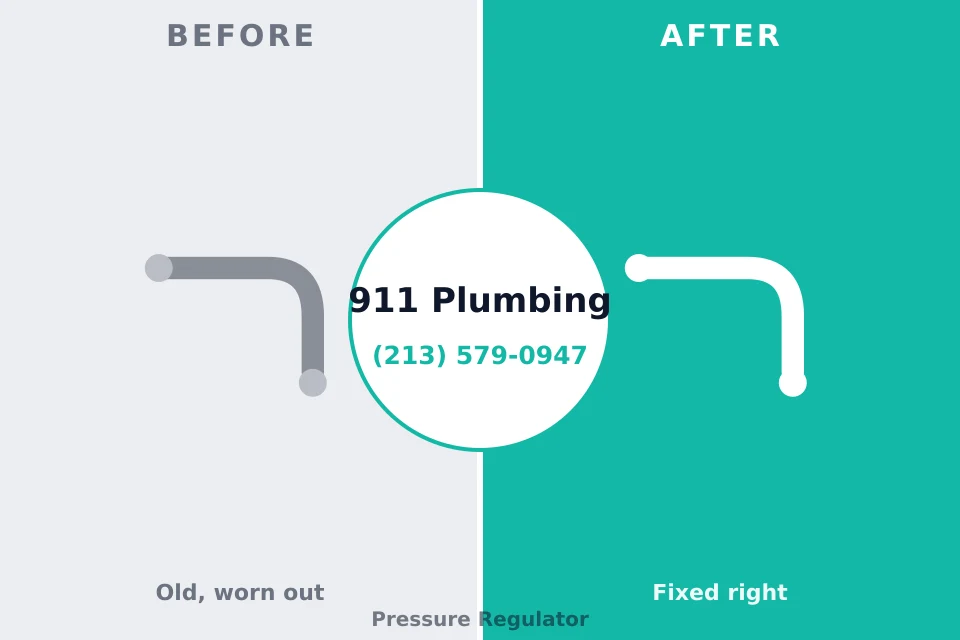 Before and after: plumbing repair Caro, MI